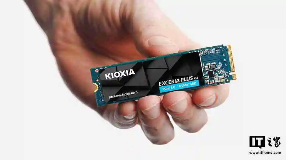 铠侠发布 PCIe 5.0 SSD 固态硬盘 Exceria Plus G4，读取最高 10,000MB/s