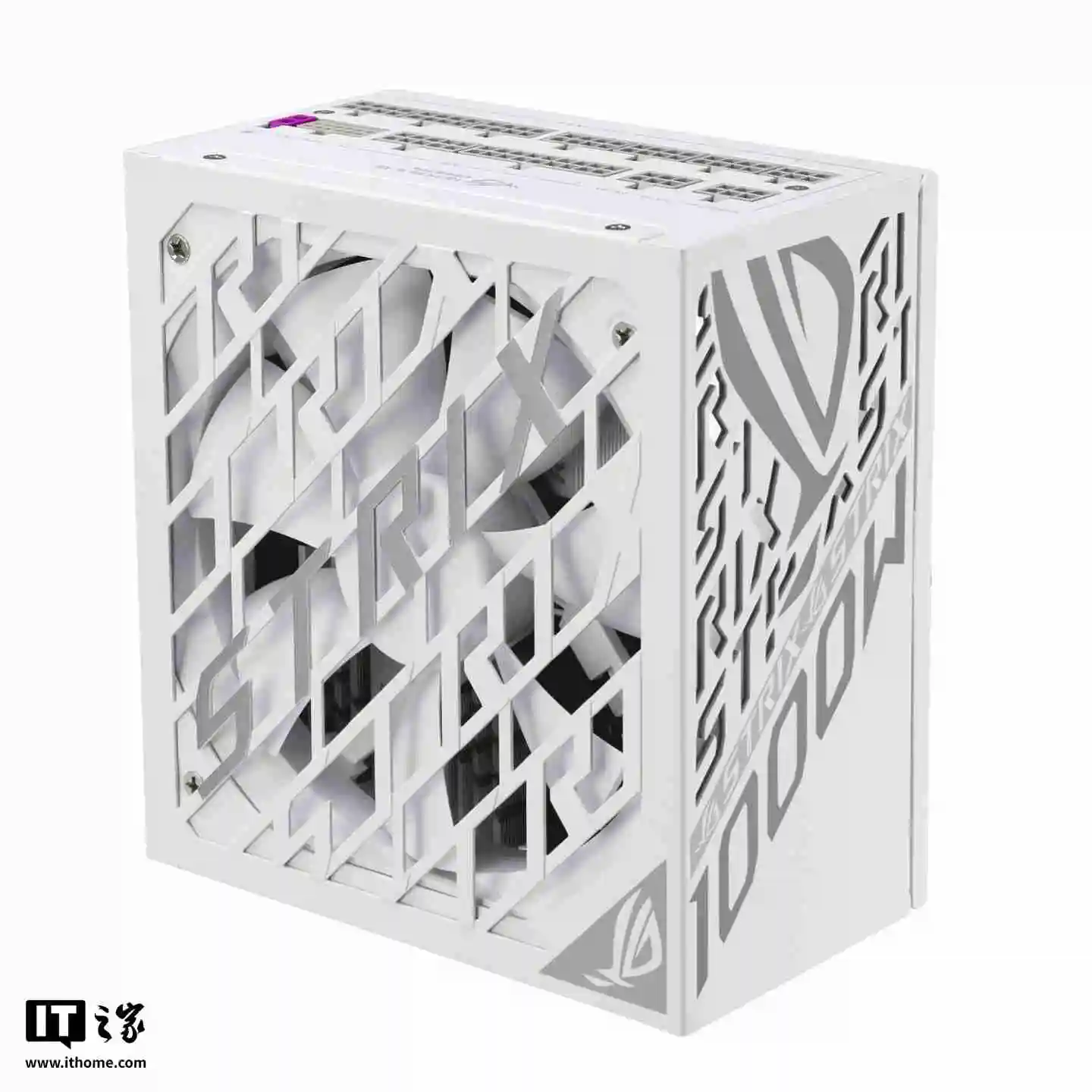 华硕推出 ROG STRIX 白金雷鹰 1000W 白色版电源，1499 元