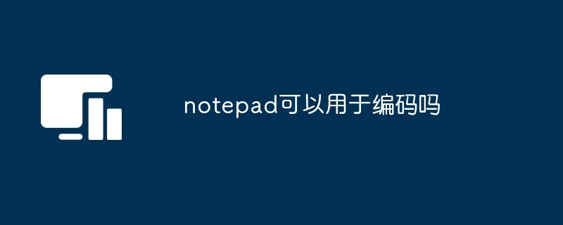 notepad可以用于编码吗