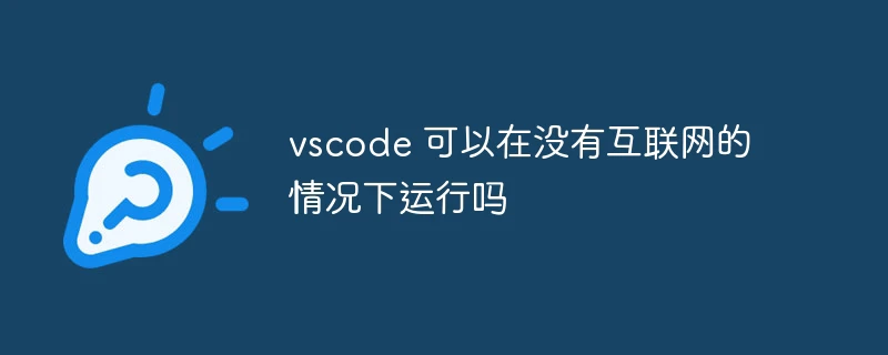 vscode 可以在没有互联网的情况下运行吗