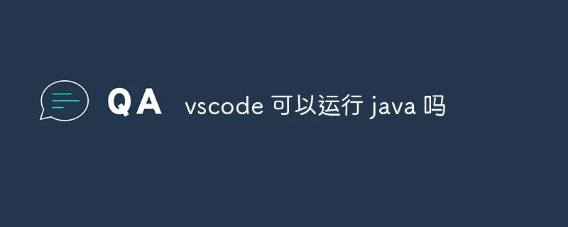 vscode 可以运行 java 吗