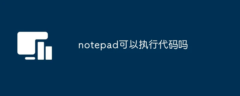 notepad可以执行代码吗