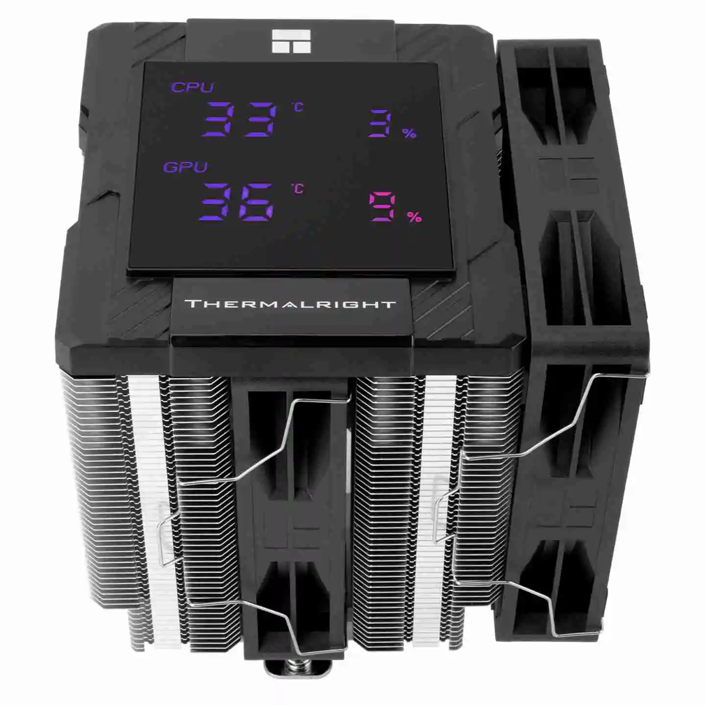 利民推出 PA120 Digital 数显风冷散热器:可同时显示 4 项数据