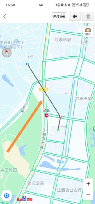 百度地图app怎么开启测距