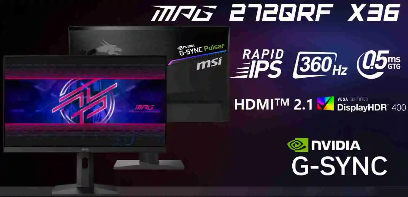微星预告 MPG 274URDFW E16M 双模 Mini LED 显示器，1152 分区背光