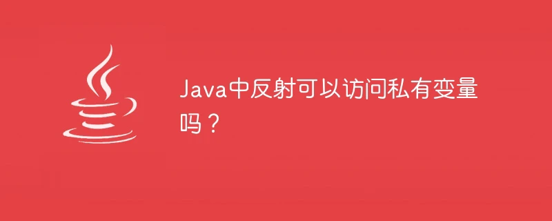 Java中反射可以访问私有变量吗?