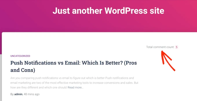 如何在 WordPress 中显示评论总数