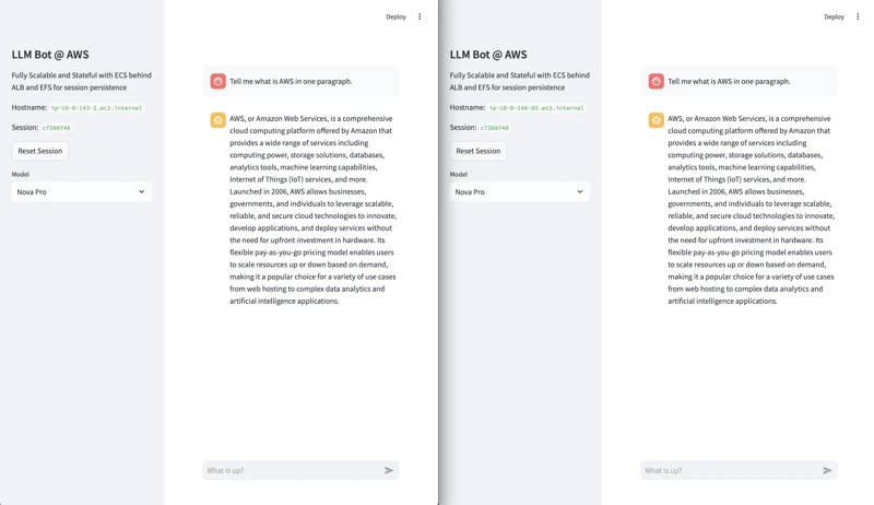 使用 AWS ECS 和 EFS 扩展有状态 Streamlit 聊天机器人