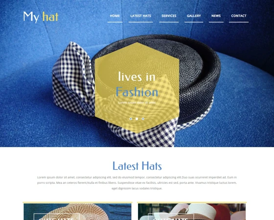服装饰品帽子网店html5模板