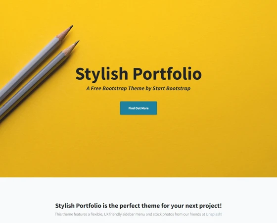 大图Portfolio图片展示工业设计css3模板