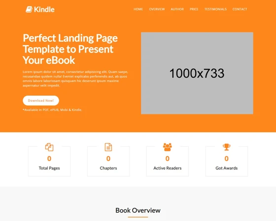 eBook在线小说阅读专题html5模板