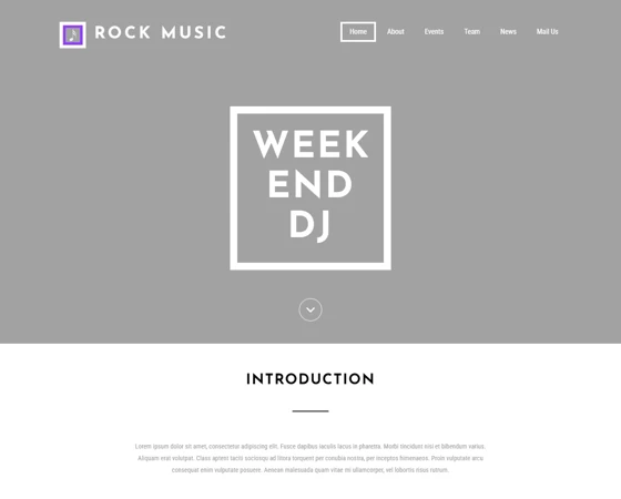 RockMusic演艺音乐会门票专题网站模板