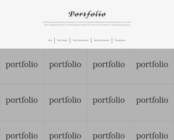 PORTFOLIO项目案例展示企业网站模板