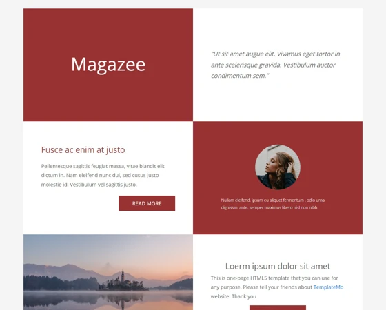 Magazee个人博客单页bootstrap模板