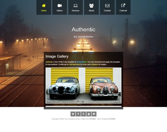 黑色jquery交互幻灯html5模板