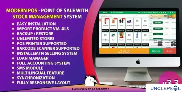 Modern POS - Point of Sale with Stock Management System 3.3 NULLED