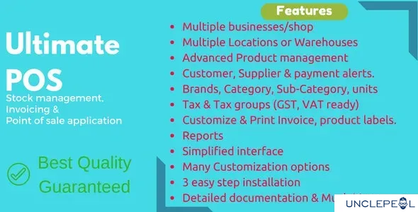 Ultimate POS - Best ERP, Stock Management, Point of Sale and Invoicing system 5.40 NULLED