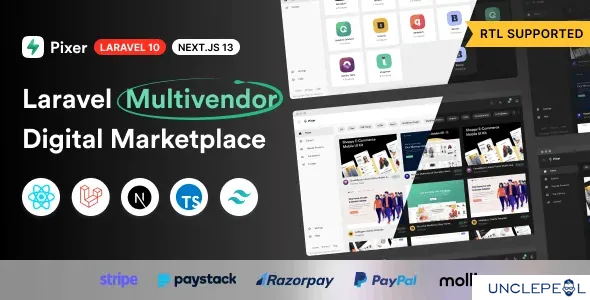 Pixer - React Laravel Multivendor Digital Marketplace 6.3.0 NULLED