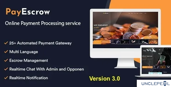 PayEscrow - Online Payment Processing Service 3.1.2 NULLED