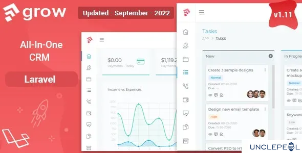 Grow CRM - Laravel Project Management Script 2.4 NULLED