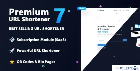 Premium URL Shortener - Link Shortener, Bio Pages & QR Codes System 7.3.3 NULLED Extended