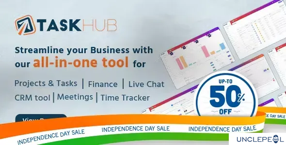 Project Management, Finance, CRM Tool - Taskhub 2.8.6