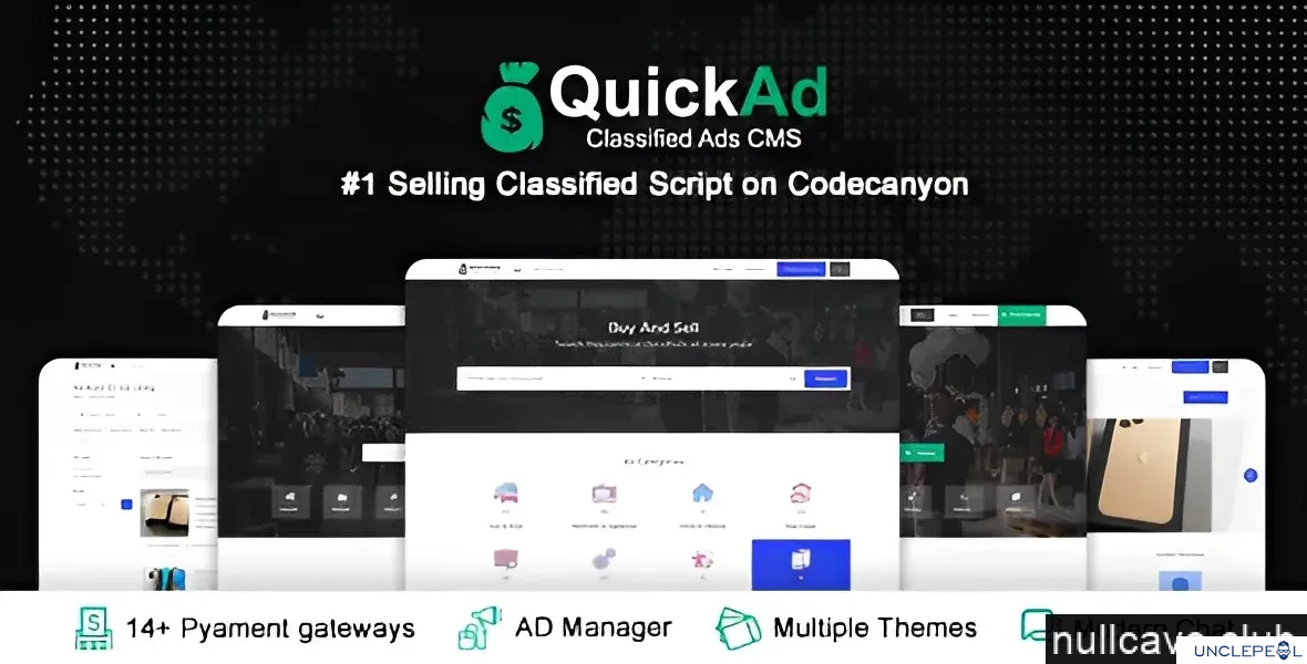 Quickad Classified Ads CMS PHP Script [bylancer] 10.4 - NULLED