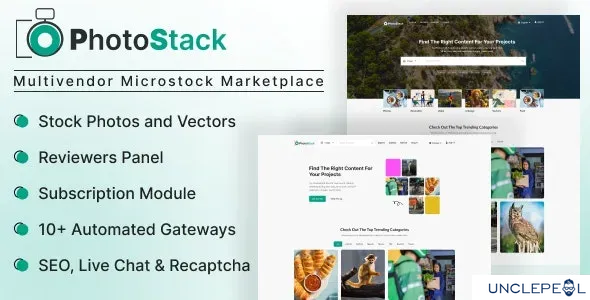 PhotoStack - Multivendor Microstock Marketplace 1.0