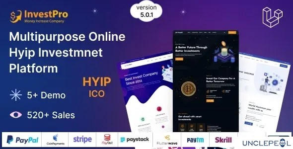 Hyip InvestPro – Advance HYIP & ICO Investment Wallet & Banking Platform 5.0.1