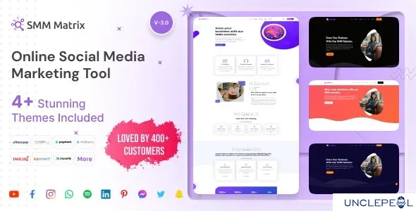 SMM Matrix - Social Media Marketing Tool Php System 3.2 NULLED
