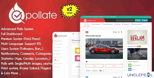 Pollate - Premium Polls and Voting Platform SAAS 2.1