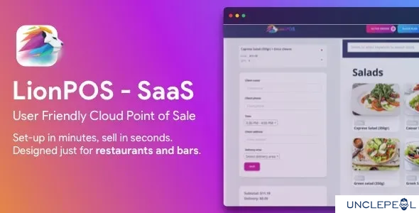 Lion POS - SaaS Point Of Sale Script for Restaurants and Bars with floor plan 3.5.0