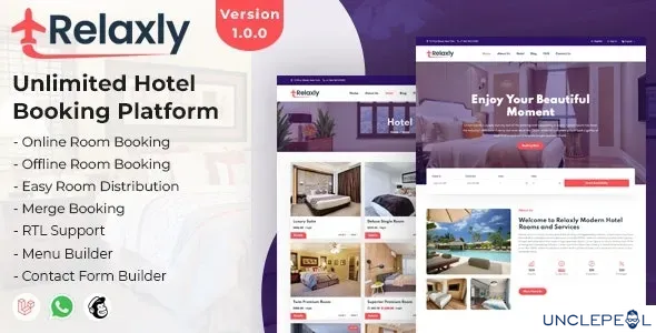 Relaxly - Unlimited Hotel Booking Platform 1.1.1 NULLED