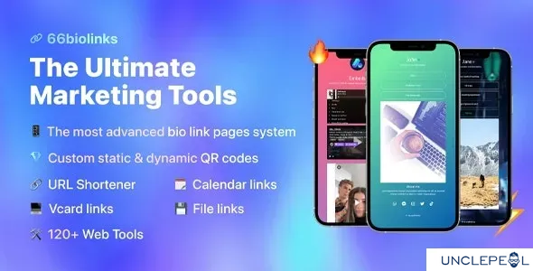 66biolinks - Bio Links, URL Shortener, QR Codes & Web Tools 44.0.0 NULLED Extended