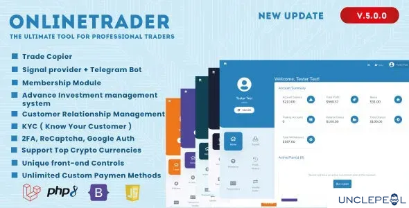 OnlineTrader - The ultimate tool for professional traders script 5.0.7 NULLED