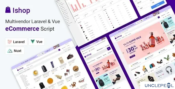 Ishop - Multivendor Laravel & Vue eCommerce CMS 3.1.1 NULLED