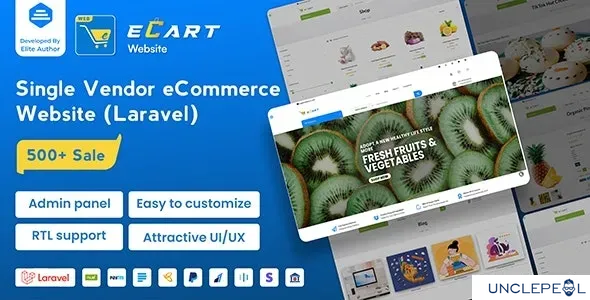 eCart Web - eCommerce Store Website Laravel 5.0.2 NULLED