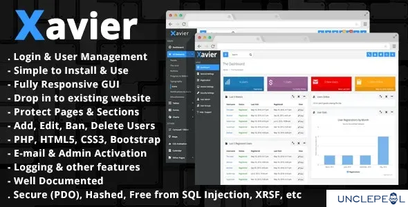 Xavier - PHP Login Script & User Management Admin Panel 3.2.3