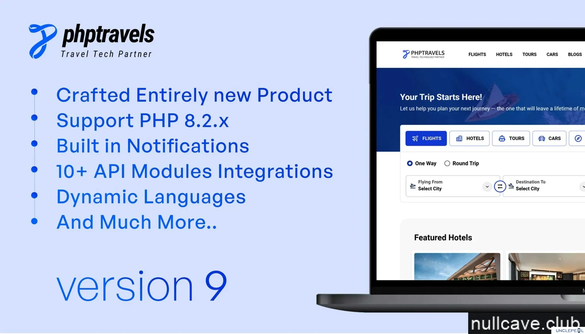 PHPTRAVELS - PHP Booking Software 9.0 NULLED