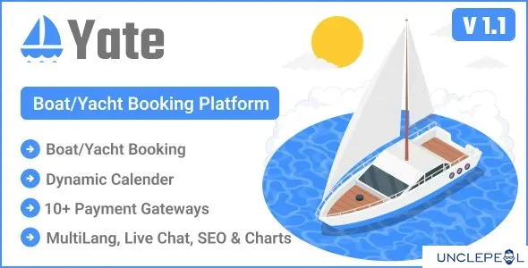 Yate - Boat/Yacht Booking Platform 1.1.0