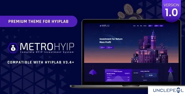 METROHYIP - Premium Theme For HYIPLab 1.0