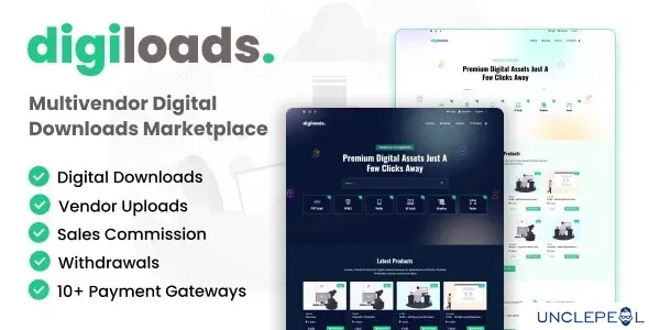 Digiloads - Multivendor Digital Downloads Marketplace 1.0.1