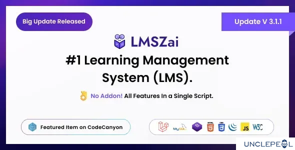 LMSZAI - LMS | Learning Management System (Laravel) zainiktheme 6.0 NULLED