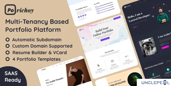 Porichoy - Multitenancy Based Portfolio Builder Platform (SAAS) 1.7 NULLED