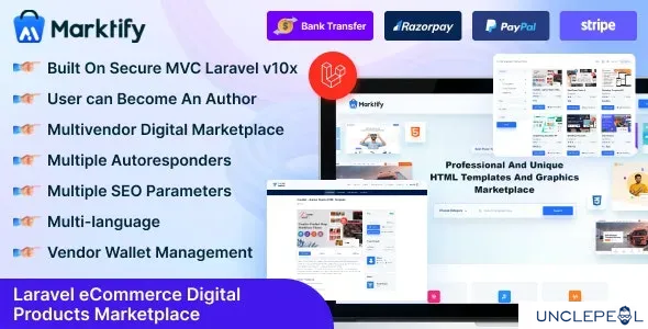 Marktify - Laravel eCommerce Digital Product Multivendor Marketplace 3.0