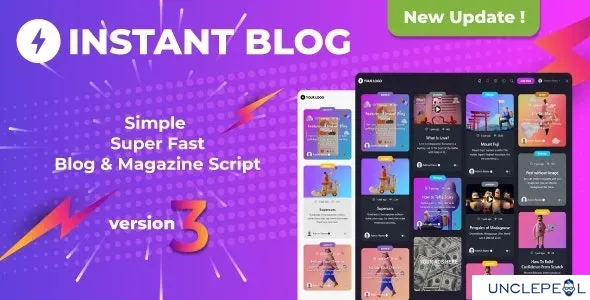 Instant Blog - Fast & Simple Blog Php Script 3.2 NULLED