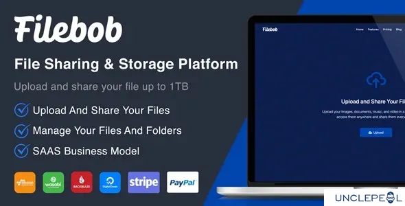 Filebob - File Sharing And Storage Platform (SAAS) 1.8 NULLED