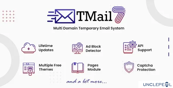 TMail - Multi Domain Temporary Email System Codecanyon 7.6.2 NULLED