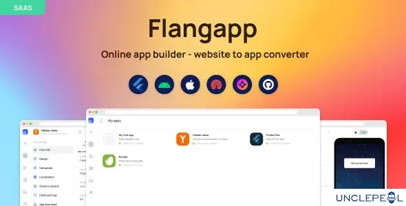 Flangapp - SAAS Online app builder from website script 1.7.0