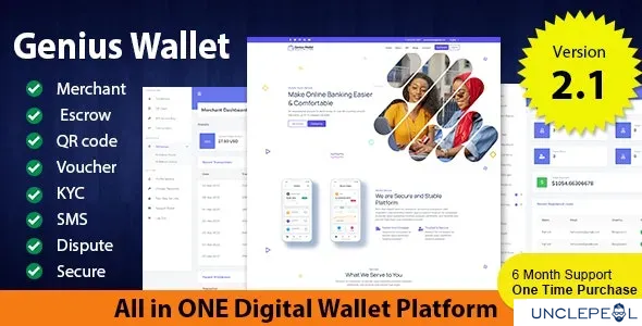 Genius Wallet - Advanced Wallet CMS with Payment Gateway API GeniusOcean 3.0 NULLED